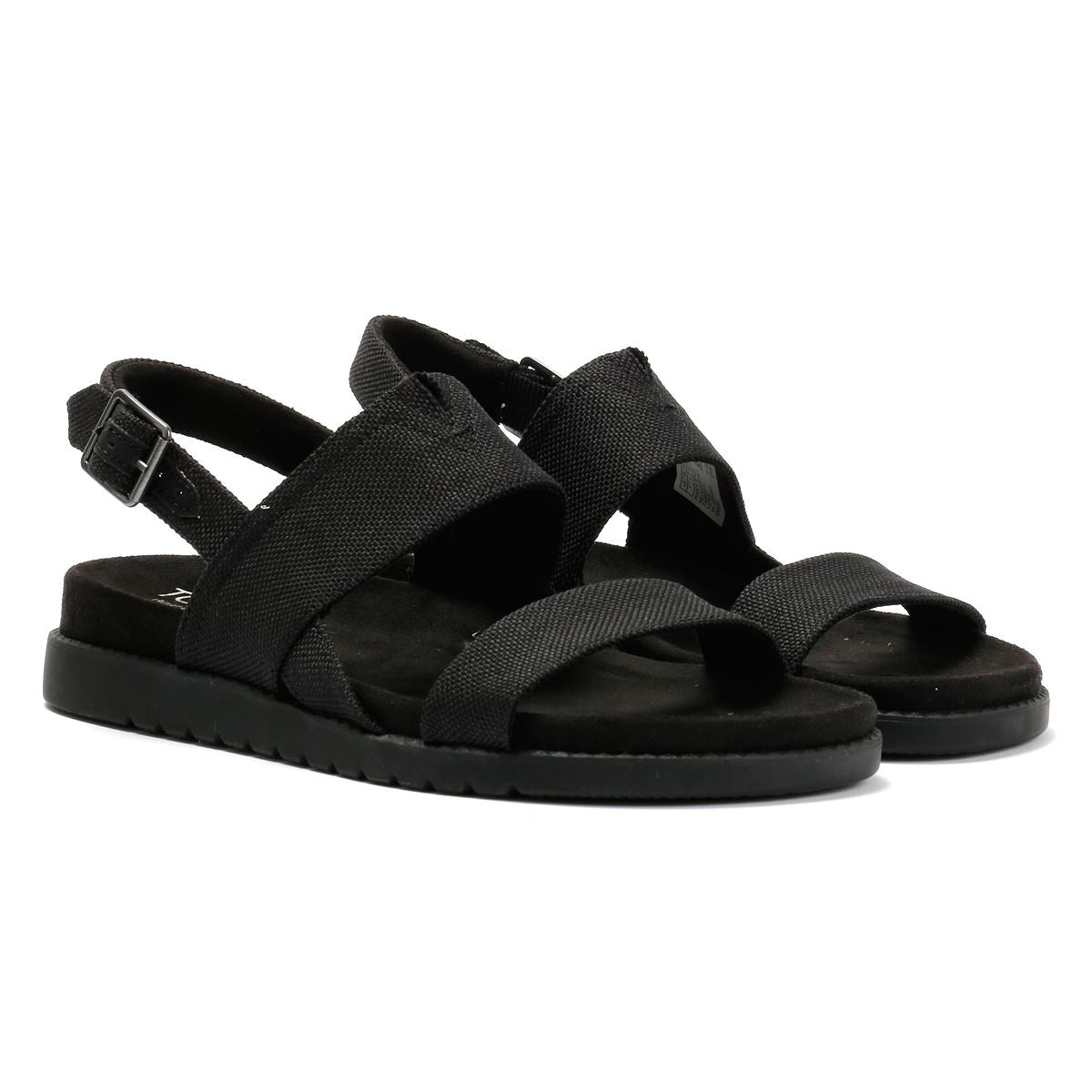 TOMS Marin Slingback Canvas Women's Black Sandals