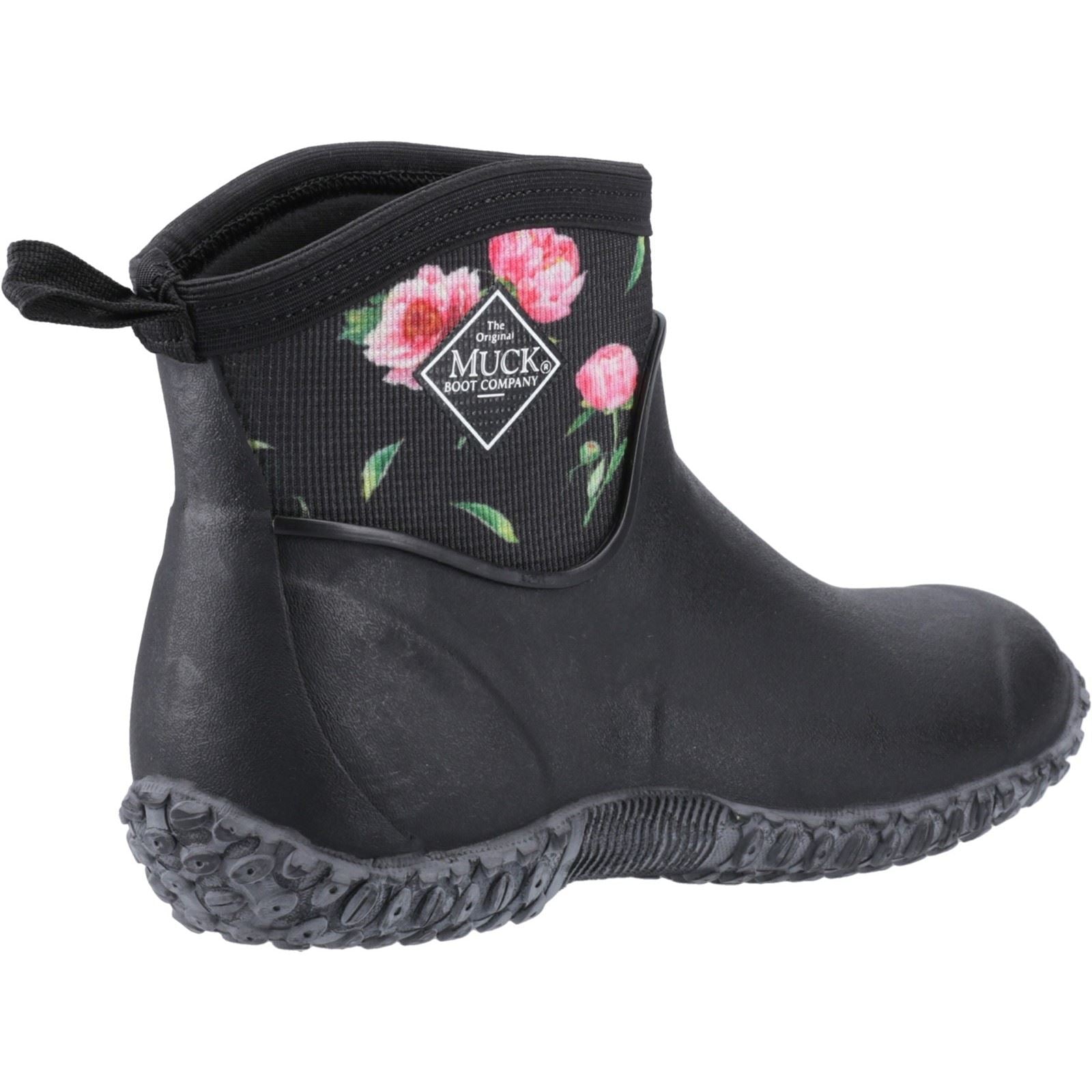 Muck Boots Muckster II Ankle Rubber Women's Black/Roses Wellington Boots