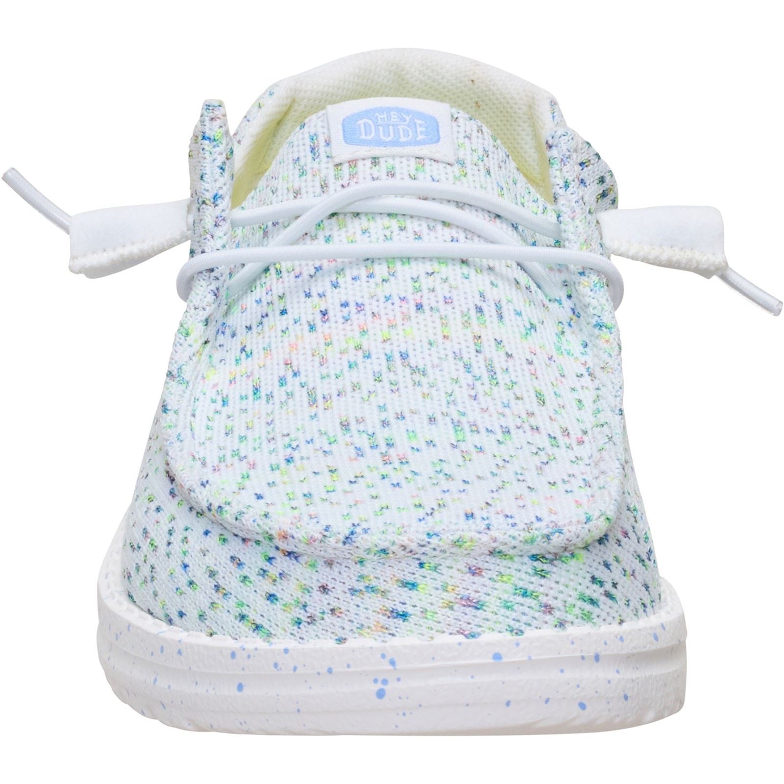 HEYDUDE Wendy Stretch Polyester Women's White/Multi Loafers