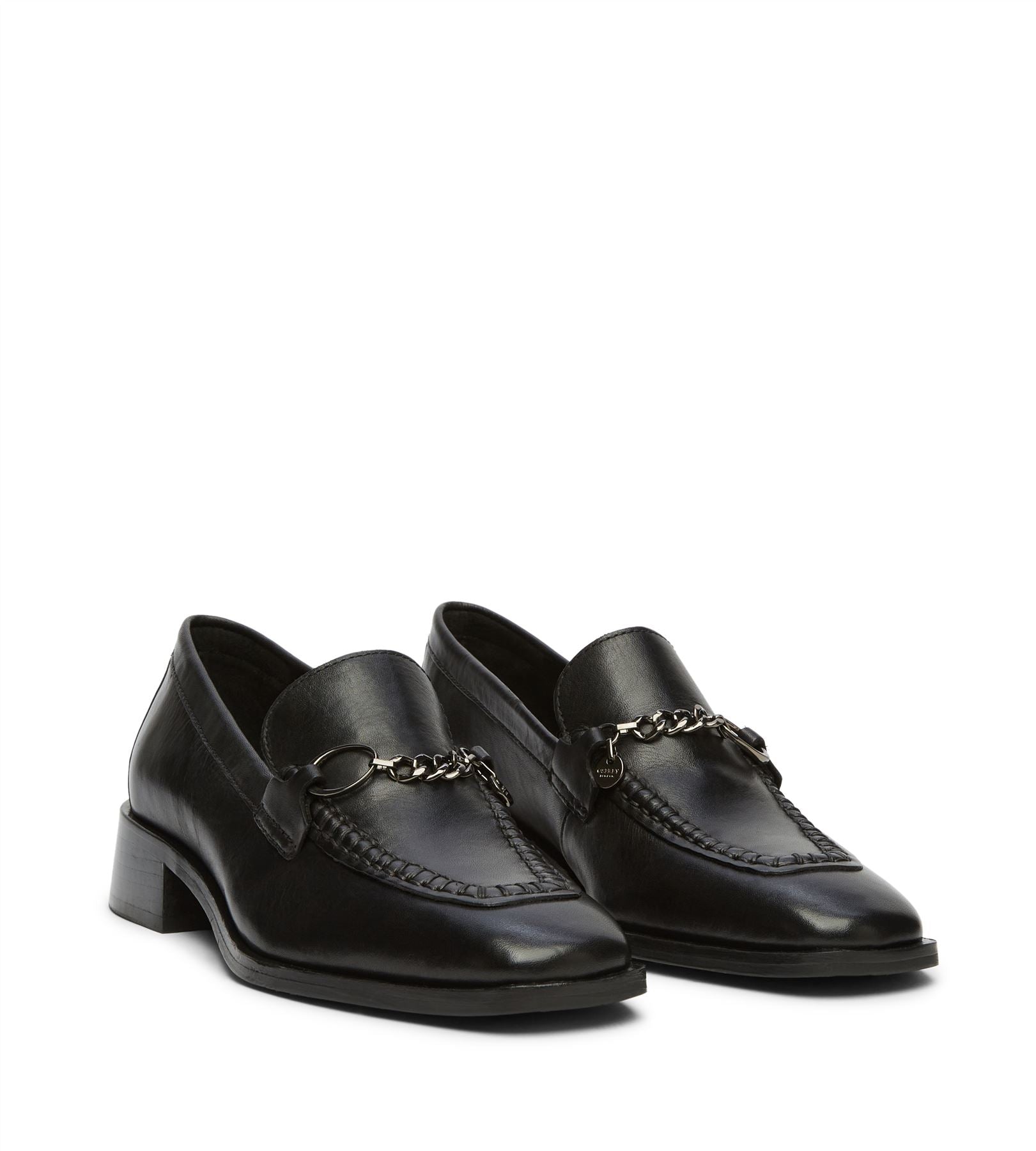 Osprey London The Islington Leather Women's Black Loafers