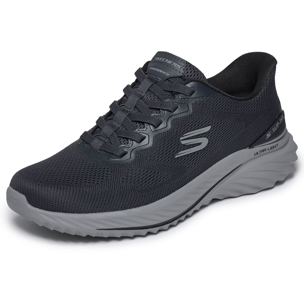 Skechers Bounder 3.0 Reocurrence Textile Men's Black/Charcoal Trainers