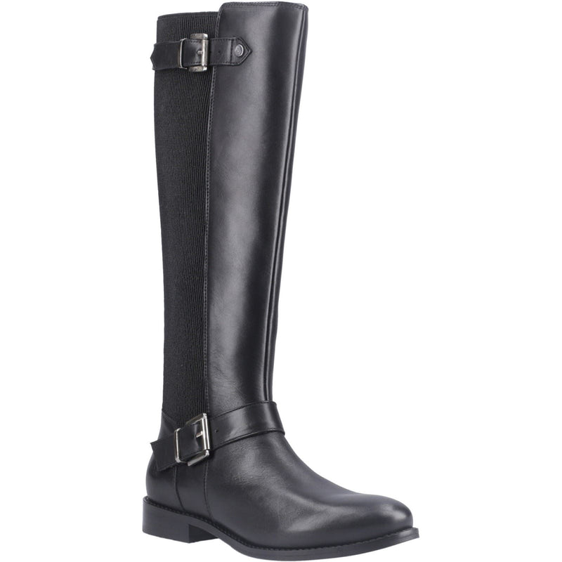 Hush Puppies Daphne Leather Women's Black Boots