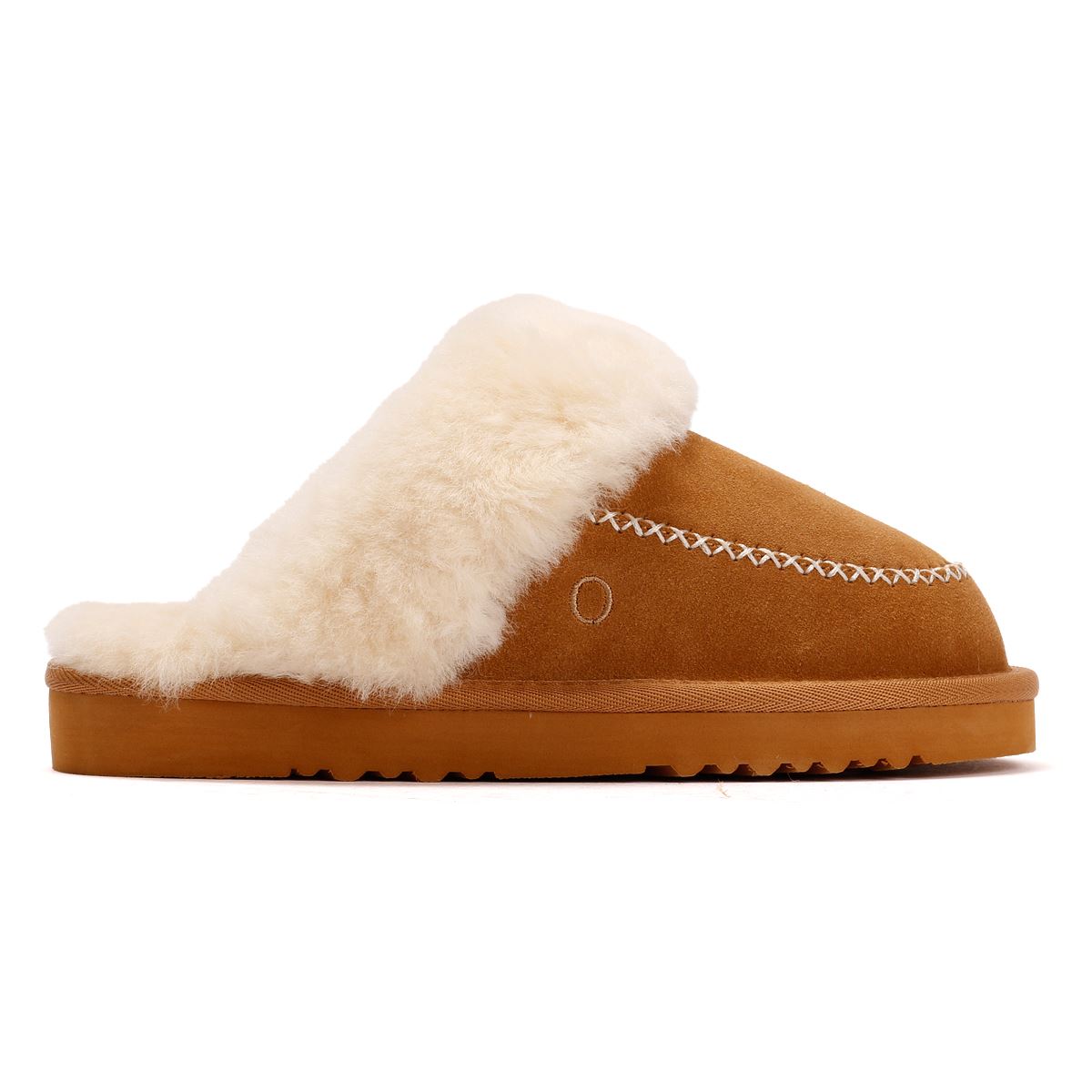 Osprey London The Celeste Suede Women's Chestnut Slippers