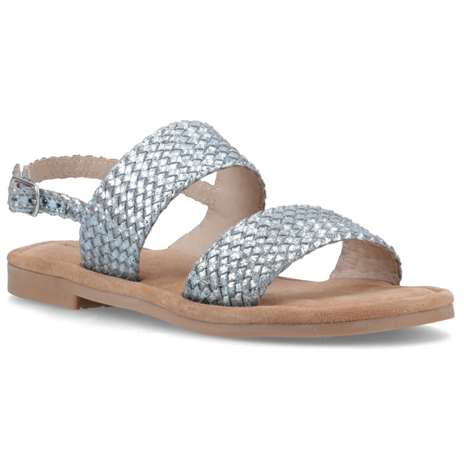 Hush Puppies Helene Sandal Leather Women's Blue Standard Sandals