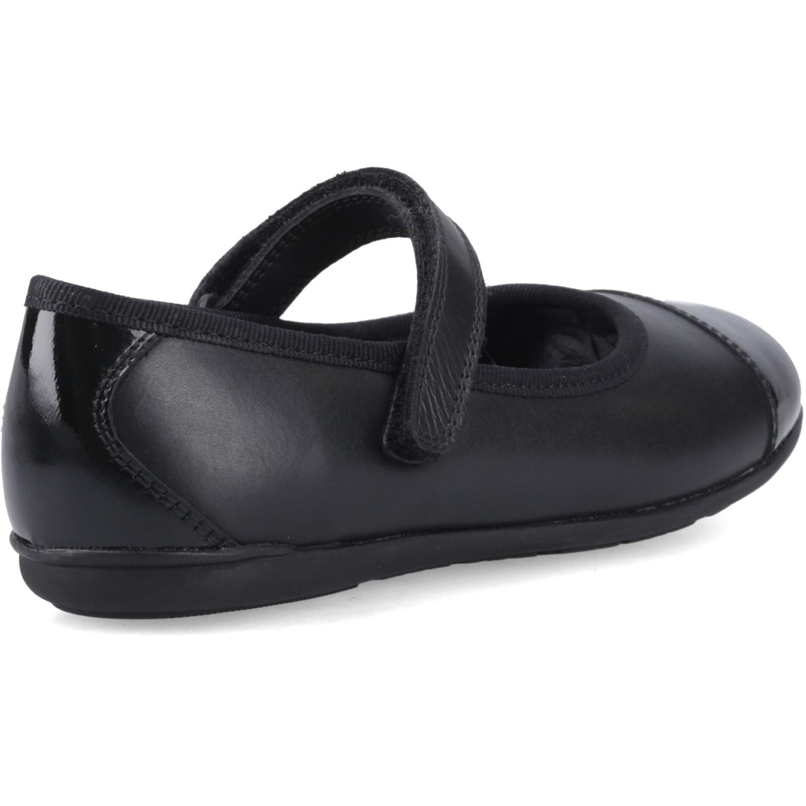 Hush Puppies Lottie Ballerina Jnr Leather Girl's Black Shoes