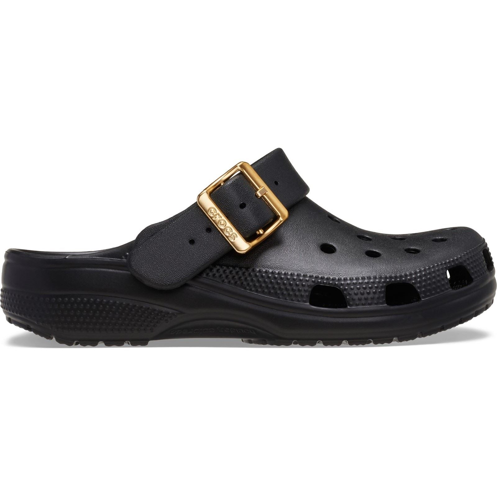 Crocs Classic Metallic Buckle EVA Women's Black Clogs