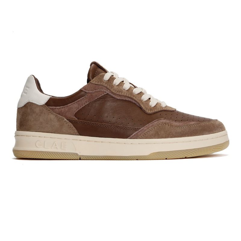 Clae Haywood Leather Men's Portabella Deep Taupe Trainers