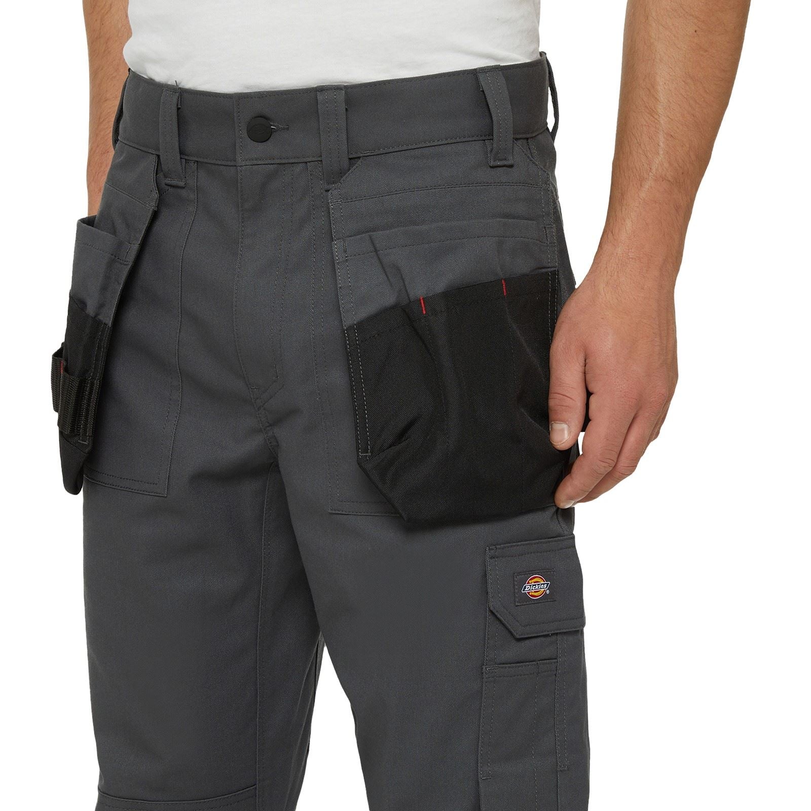 Dickies Multi Pocket Utility Polyester Men's Grey Work Trousers