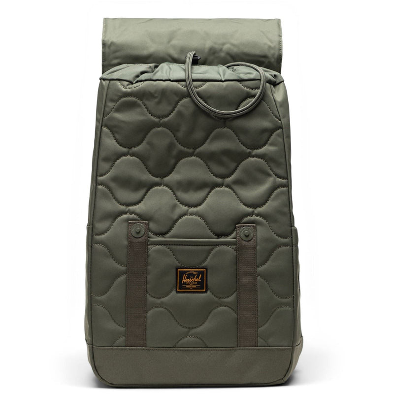 Herschel Bags Herschel Retreat Small Quilted Backpack Polyester Unisex Adults Green Backpack - One Size