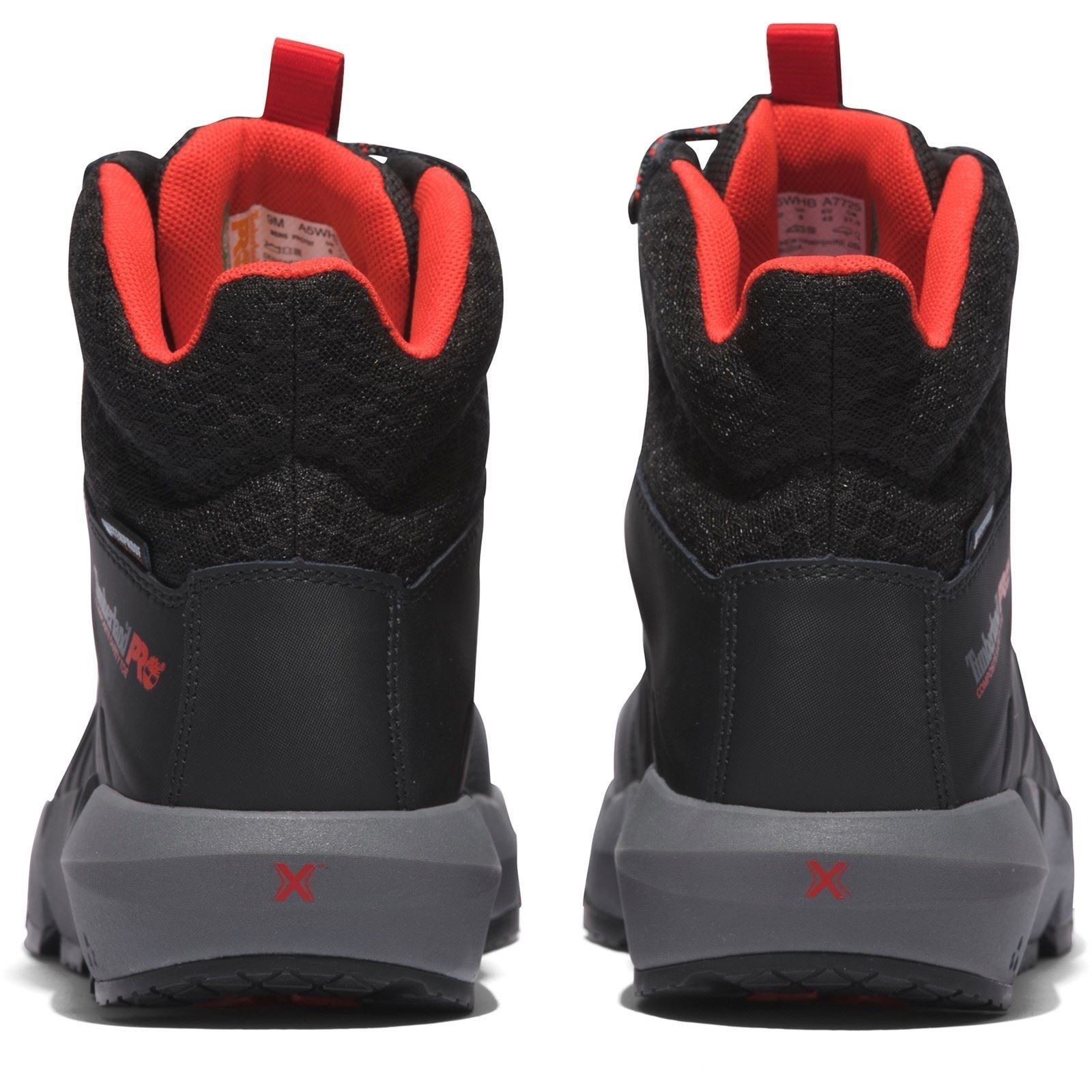 Timberland Pro Morphix 6" Leather Black/Red Safety Boots