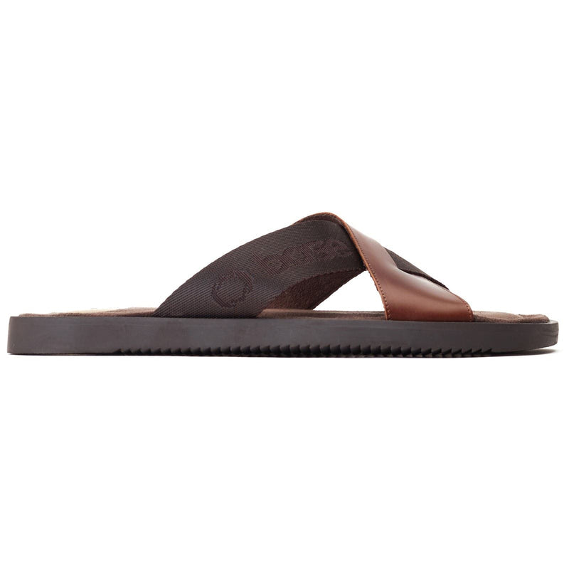 Base London Webb Leather Men's Burnt Brown Sandals