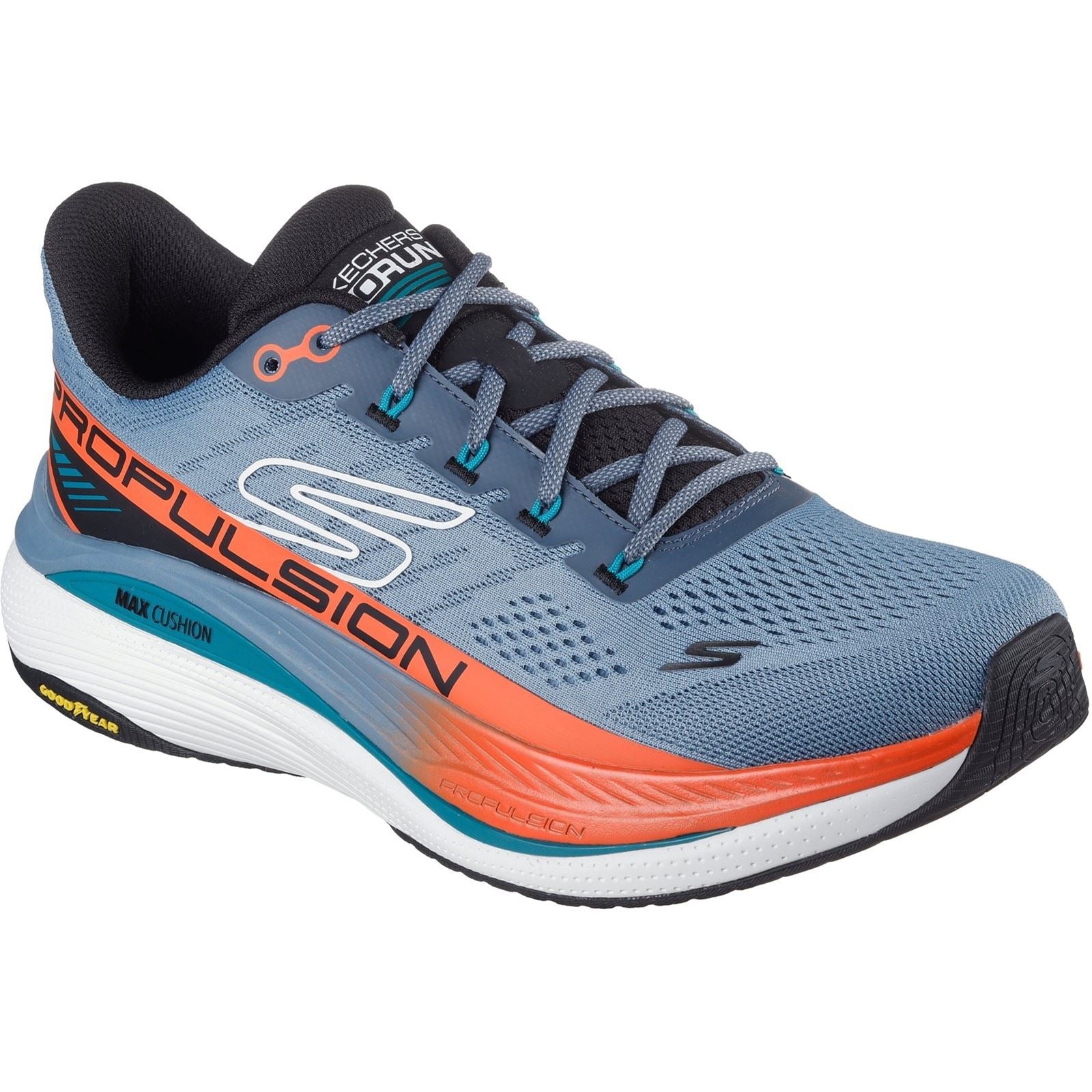 Skechers Performance Max Cushioning Propulsion Textile Men's Slate Trainers