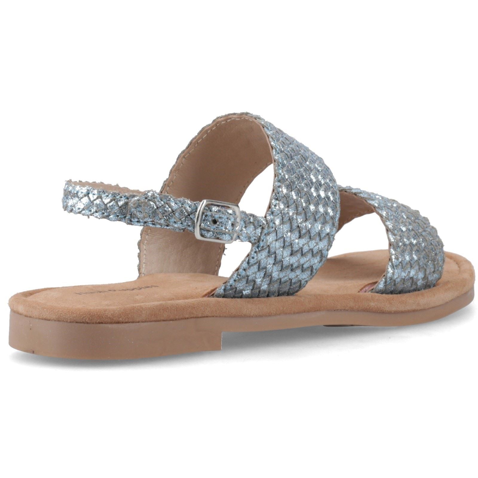 Hush Puppies Helene Sandal Leather Women's Blue Standard Sandals