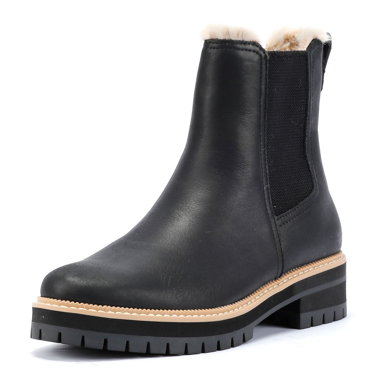 TOMS Bennet Leather Women's Black Boots