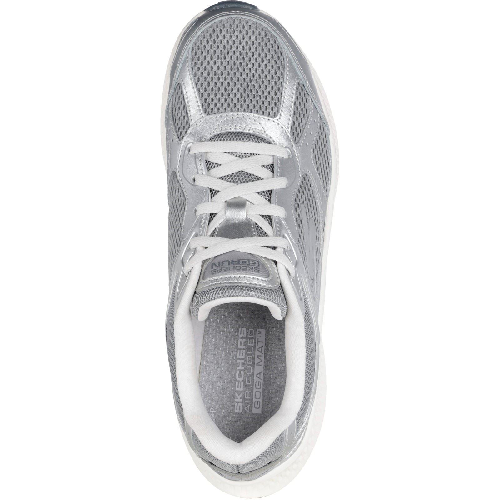 Skechers GO RUN Consistent 2.0 Volt Leather Women's Grey/Silver Trainers