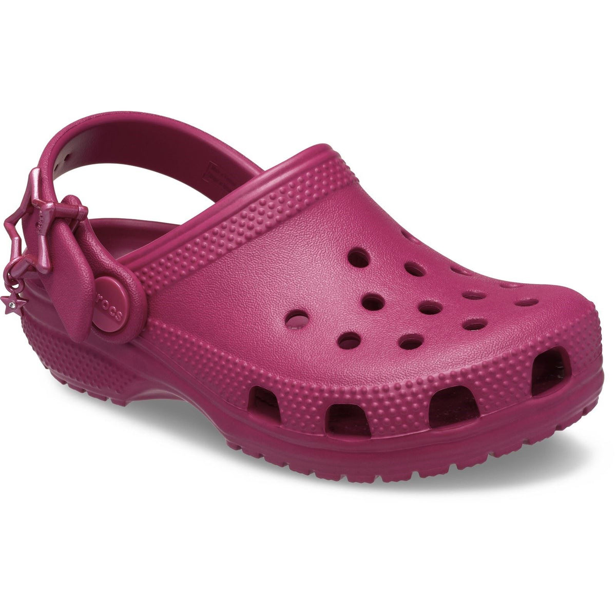 Crocs Classic Star Buckle EVA Girl's Royal Pink Casual Shoes - Clogs