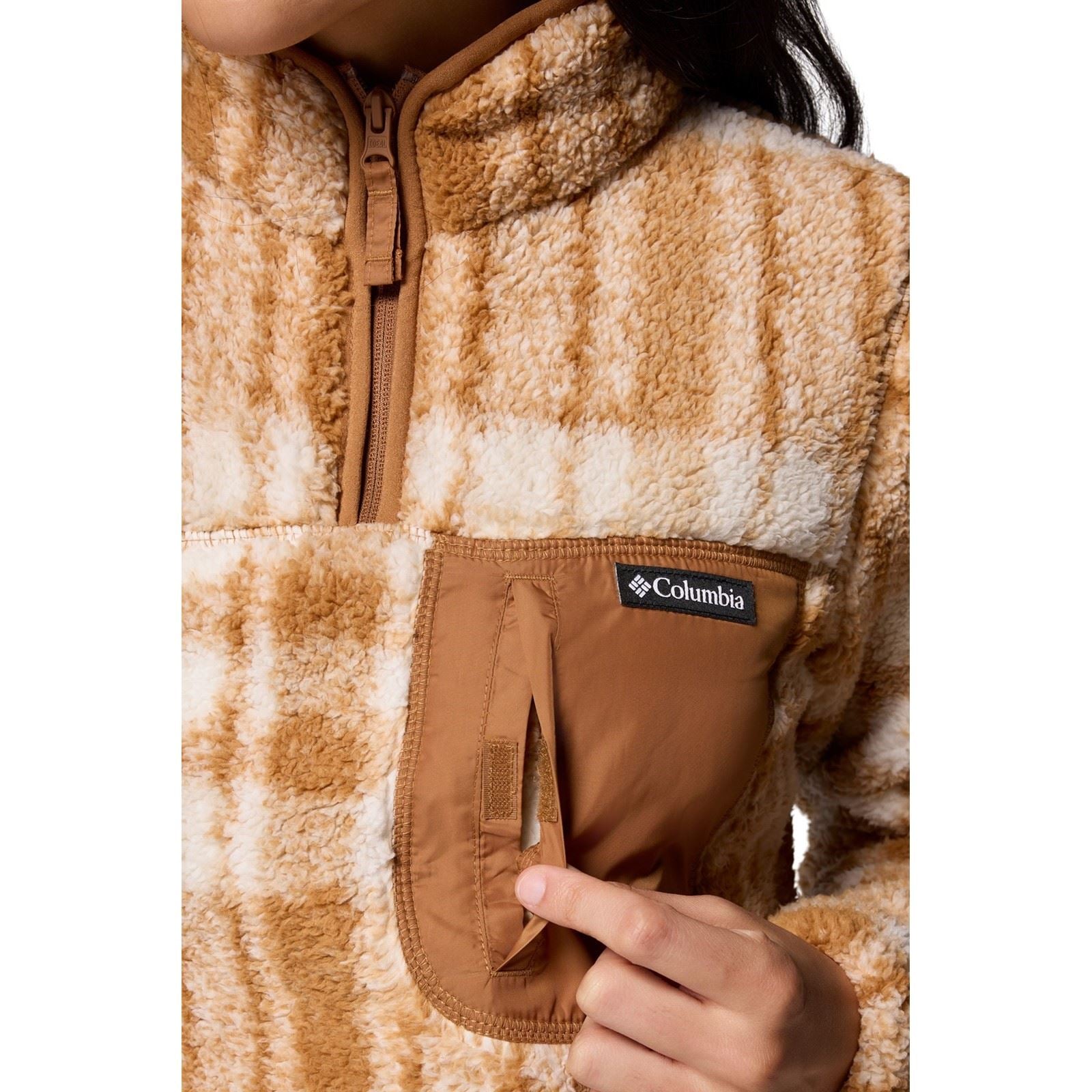 Columbia West Bend 1/4 Zip II Polyester Women's Brown Pullover