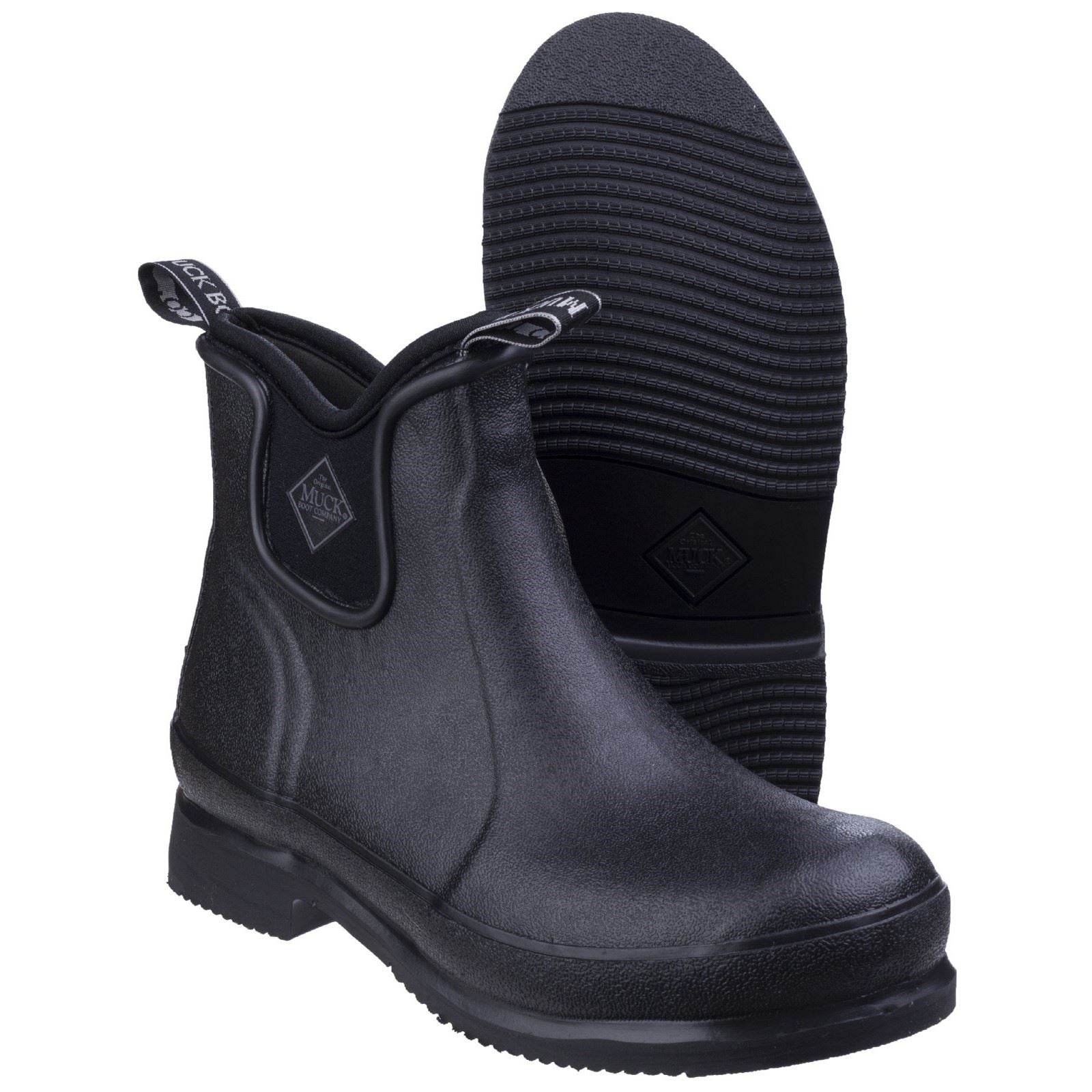 Muck Boots Wear Rubber Black/Black Wellington Boots