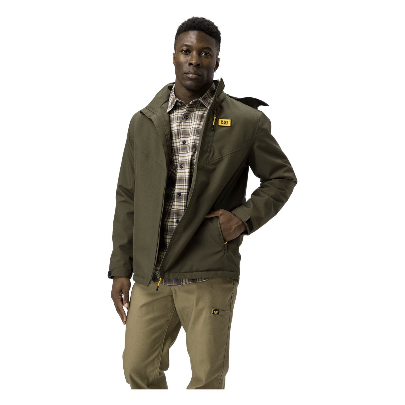 Caterpillar Lightweight Insulated Men's Moss Puffer Jacket