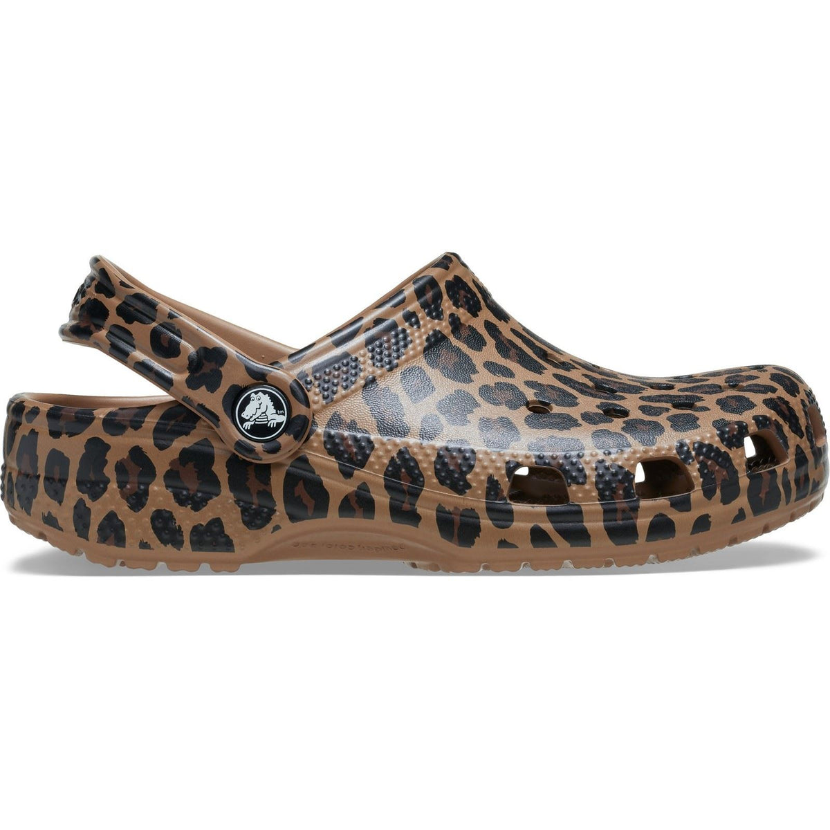 Crocs Classic Animal Kid EVA Girl's Sepia/Leopard Casual Shoes - Clogs