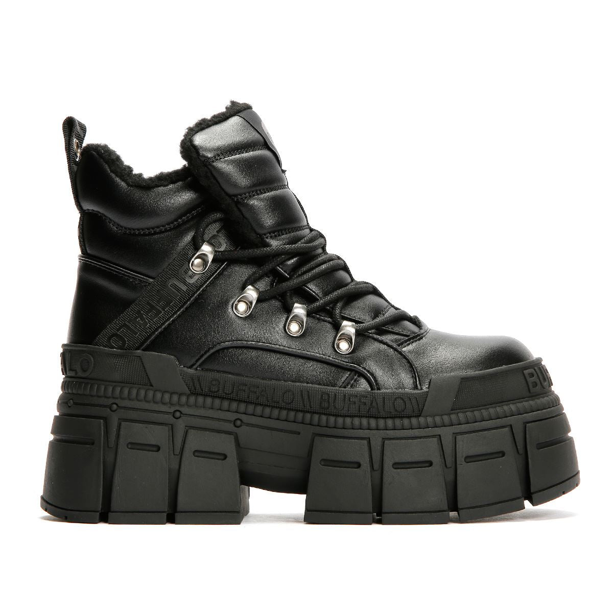 Buffalo Gospher Hike Mid Pad Women's Black Boots