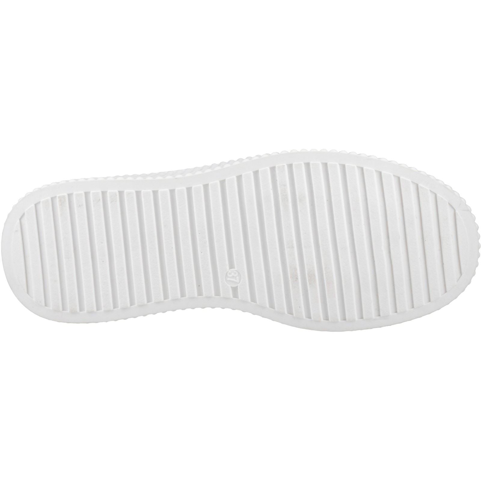 Hush Puppies Harlow Leather Women's Silver Trainers