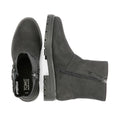 TOMS Ionie Moto Nubuck Leather Women's Black Boots