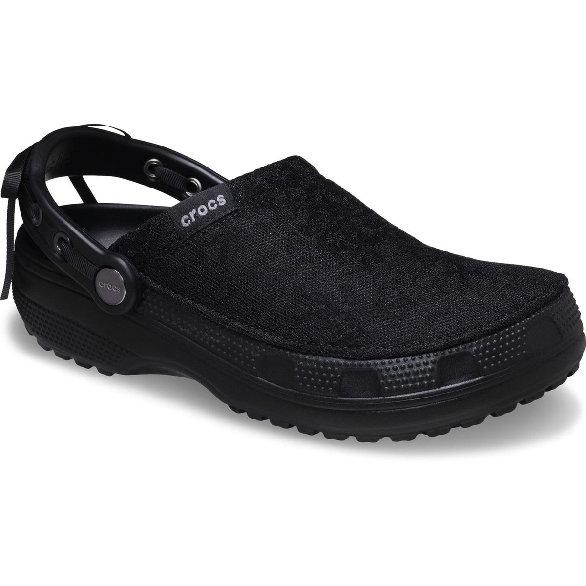 Crocs Crafted Lace Textile Blend Women's Black Clogs
