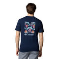 Columbia North Cascades Short Sleeve Tee Cotton Men's Blue Short Sleeve T-Shirts