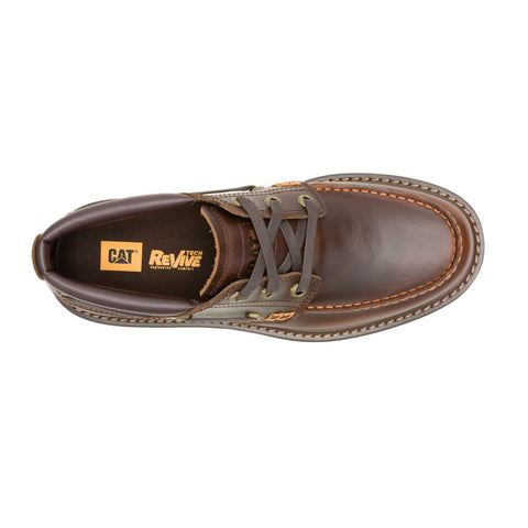 Caterpillar Colorado Boat Lo Leather Men's British Tan Lace-Up Shoes