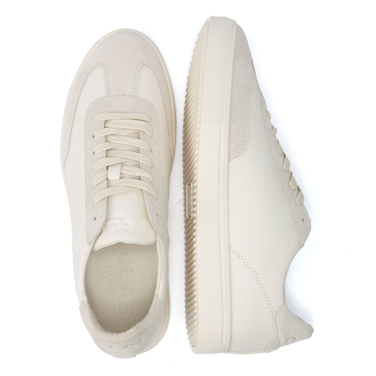 Clae Deane Leather Men's Triple Off White Trainers