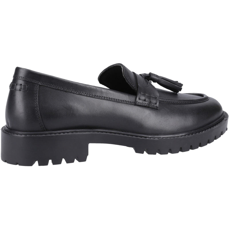 Hush Puppies Abigail Senior Leather Girls's Black Loafers