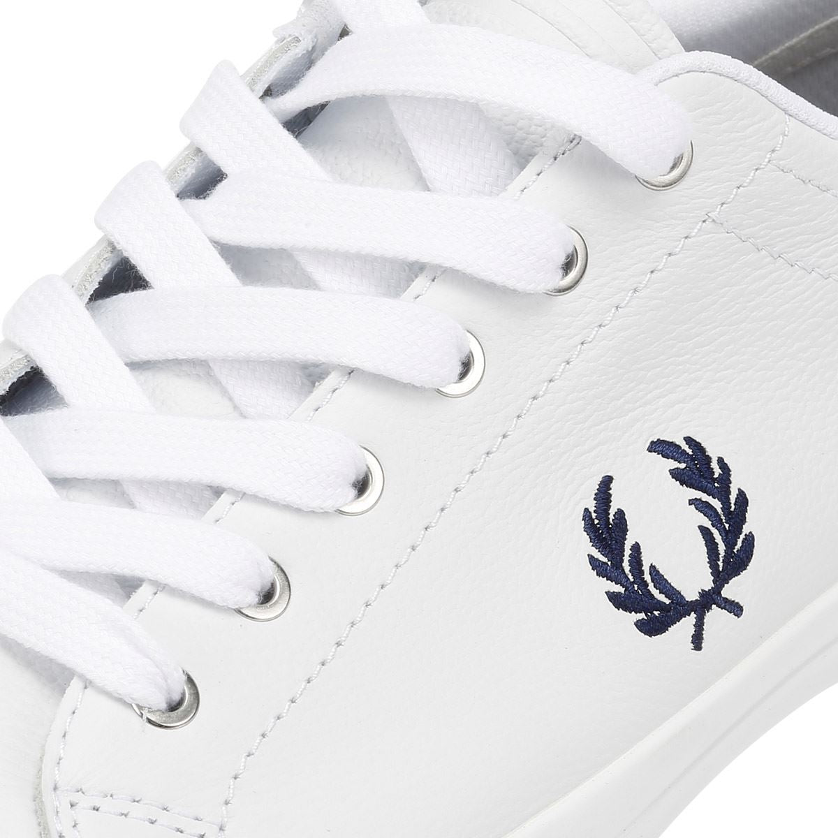 Fred Perry Baseline Leather Men's White/Navy Trainers