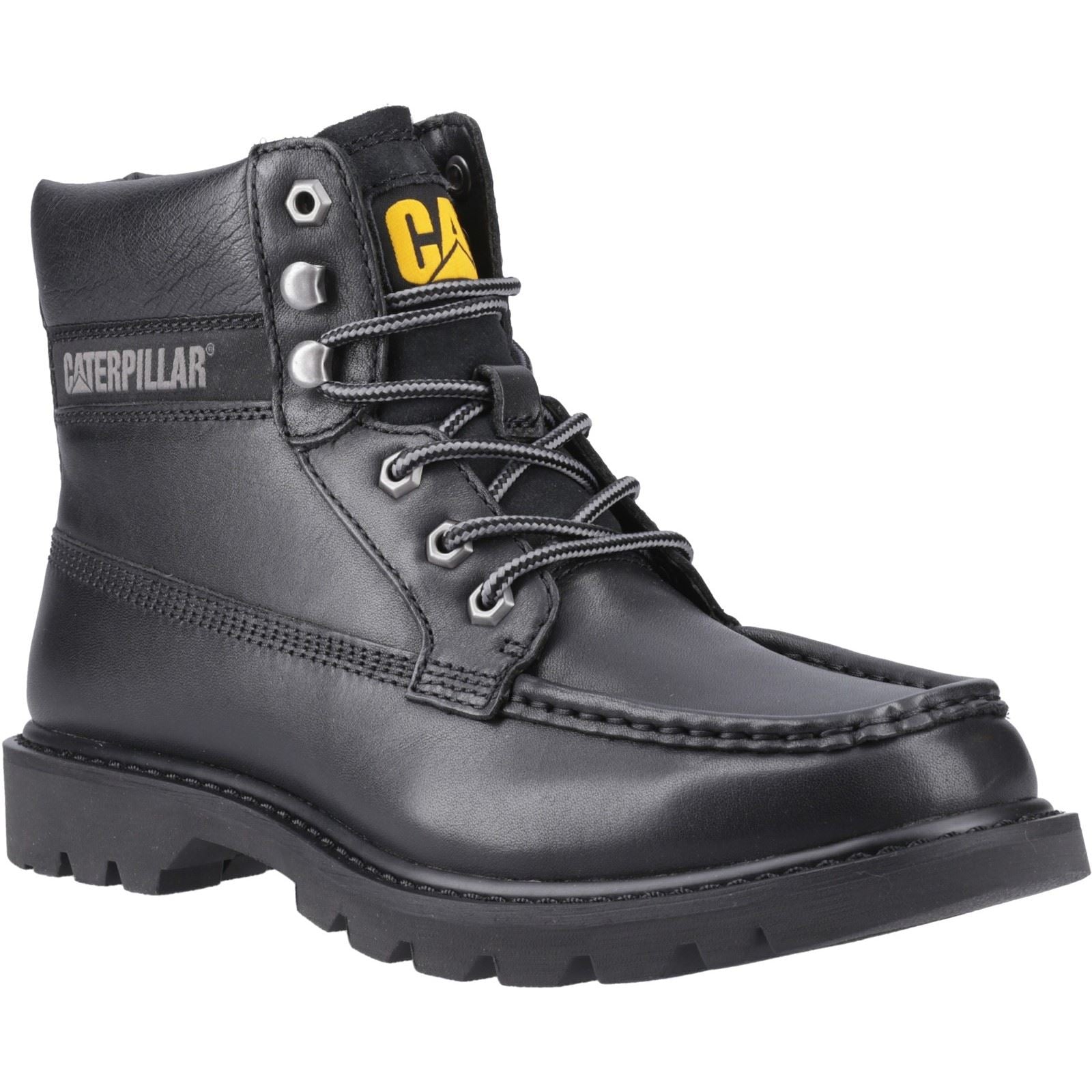 Caterpillar Colorado Moc Toe Leather Men's Black Ankle Boots