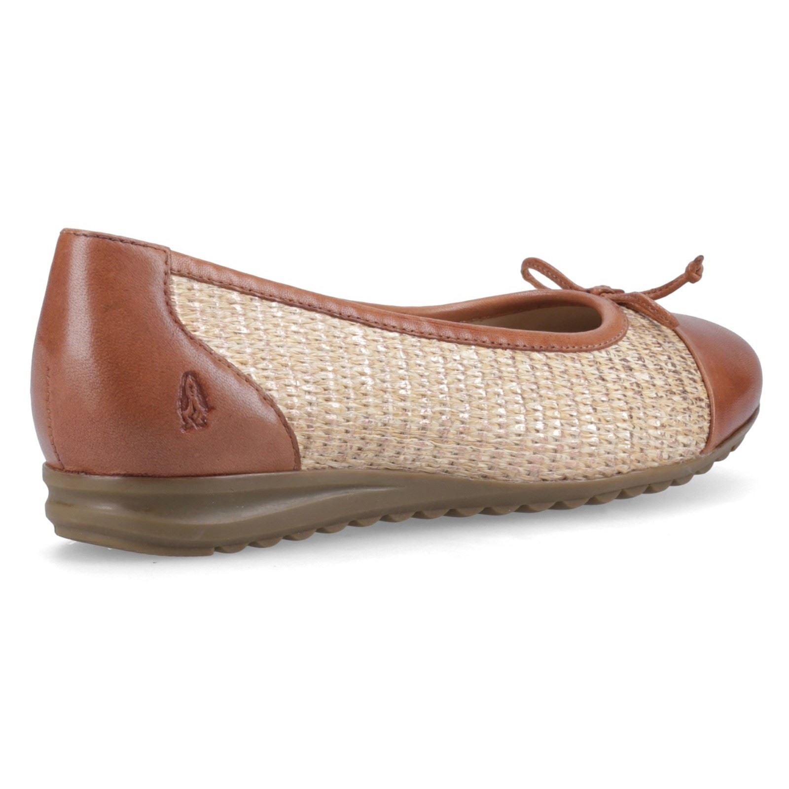 Hush Puppies Laurie Toe Cap Leather Women's Tan Standard Flats