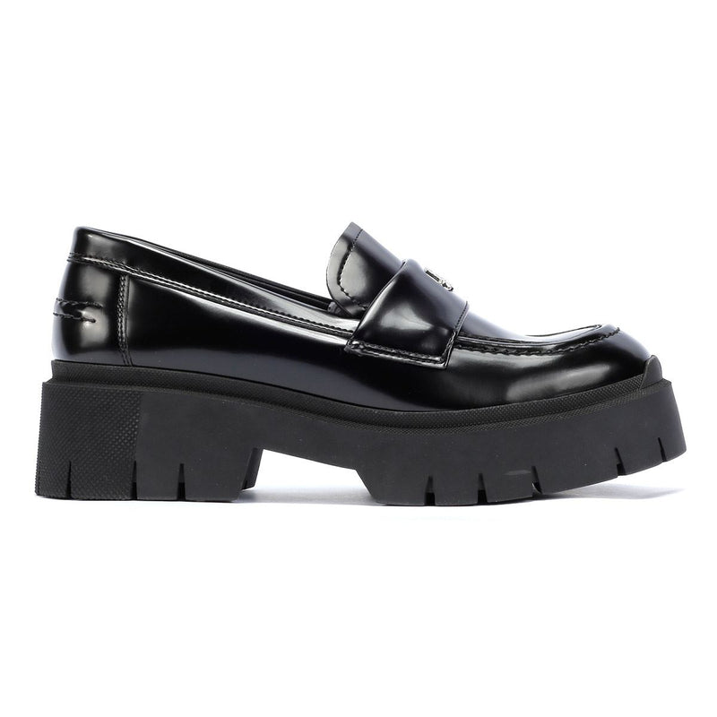 Hugo Kris Leather Women's Black Loafers