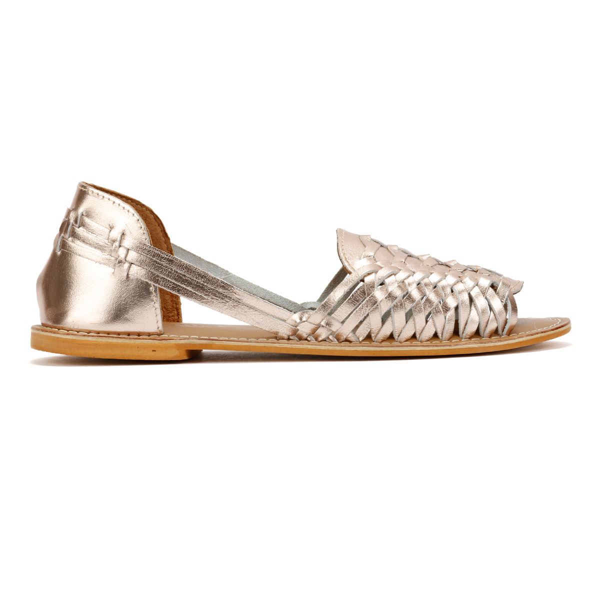 Tower London Hurache Leather Women's Gold Metallic Shoes