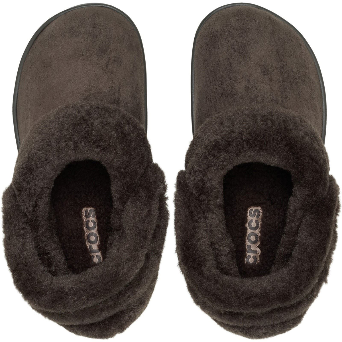 Crocs Unfurgettable Vegan Suede Polyester Women's Espresso Clogs