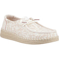 HEYDUDE Wendy Espadrille Retro Palm Cotton Blend Women's Pale Pink/White Espadrilles