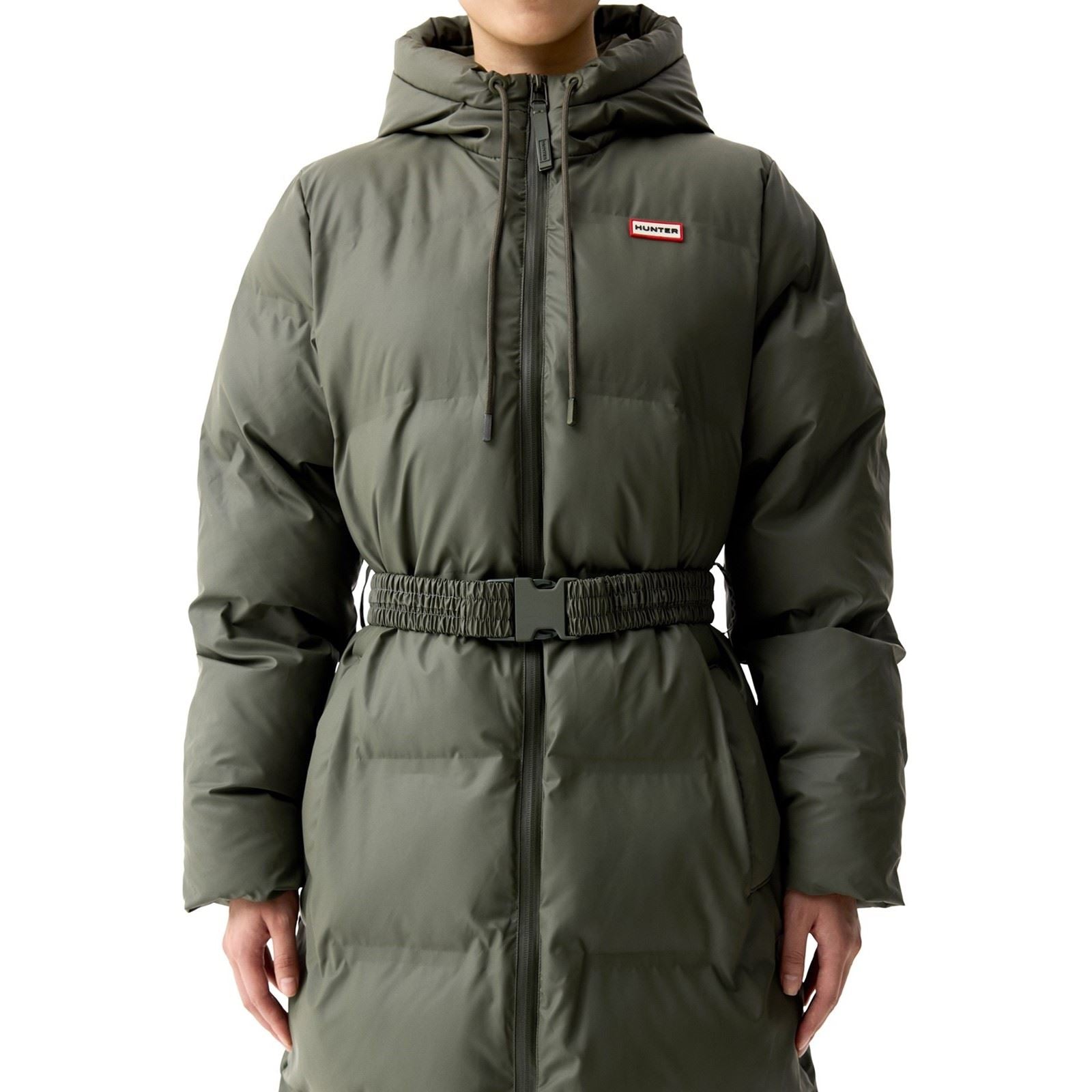 Hunter Hutchison Sonic Long Puffer Jacket Women's Green Puffer Jackets