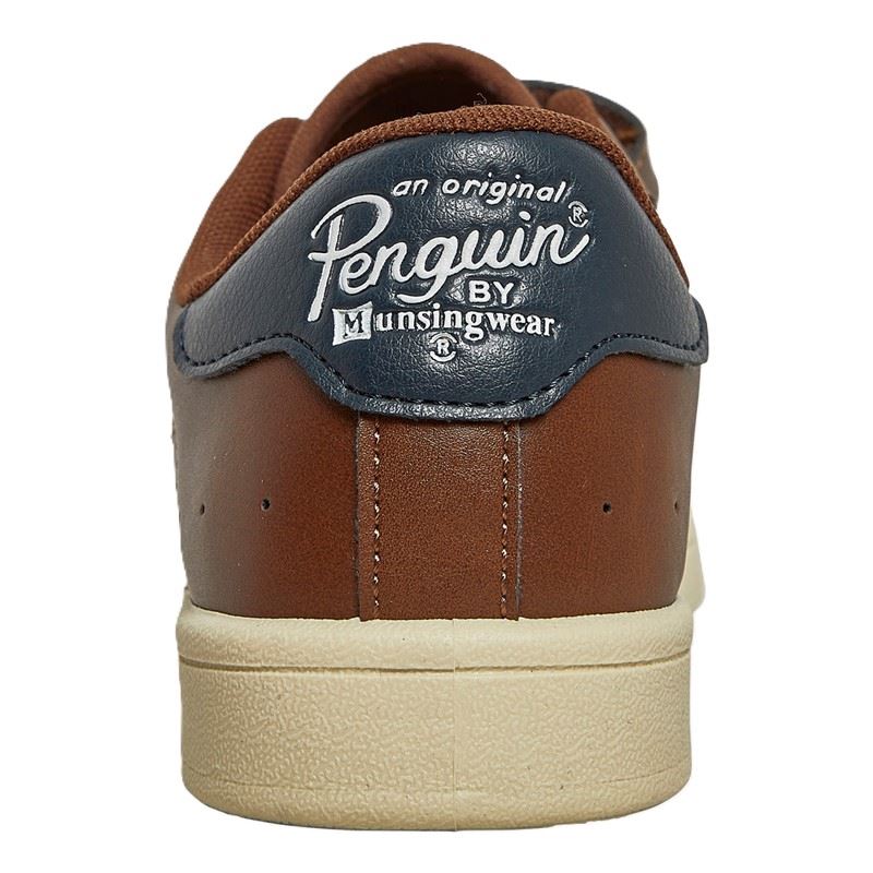 Penguin Junior Marble Tan/Navy Trainers