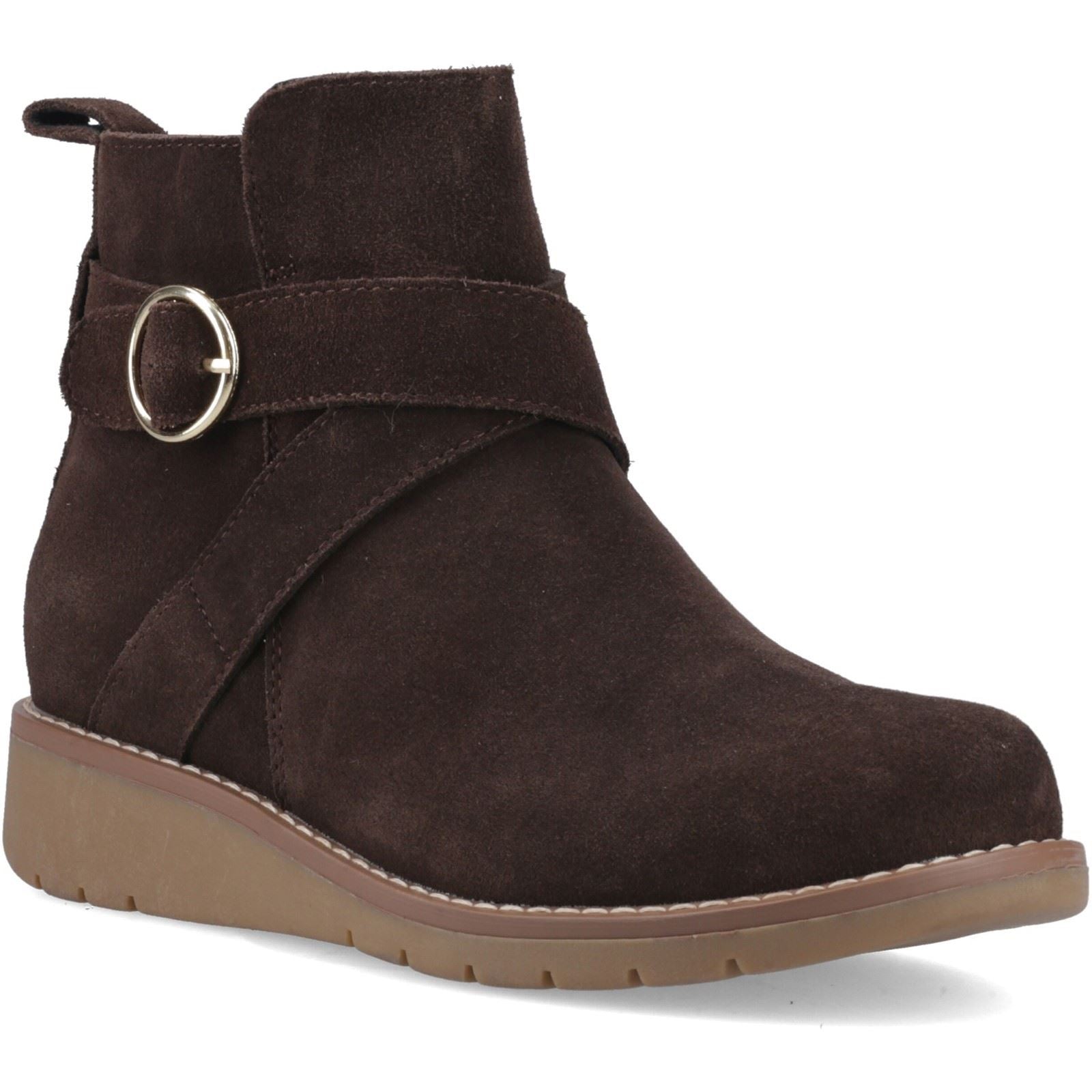 Hush Puppies Lyra Suede Women's Chocolate Boots