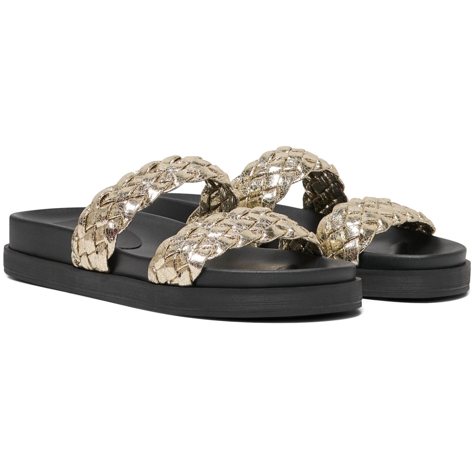 ONLY MINNIE-16 Synthetic Women's Gold Sandals