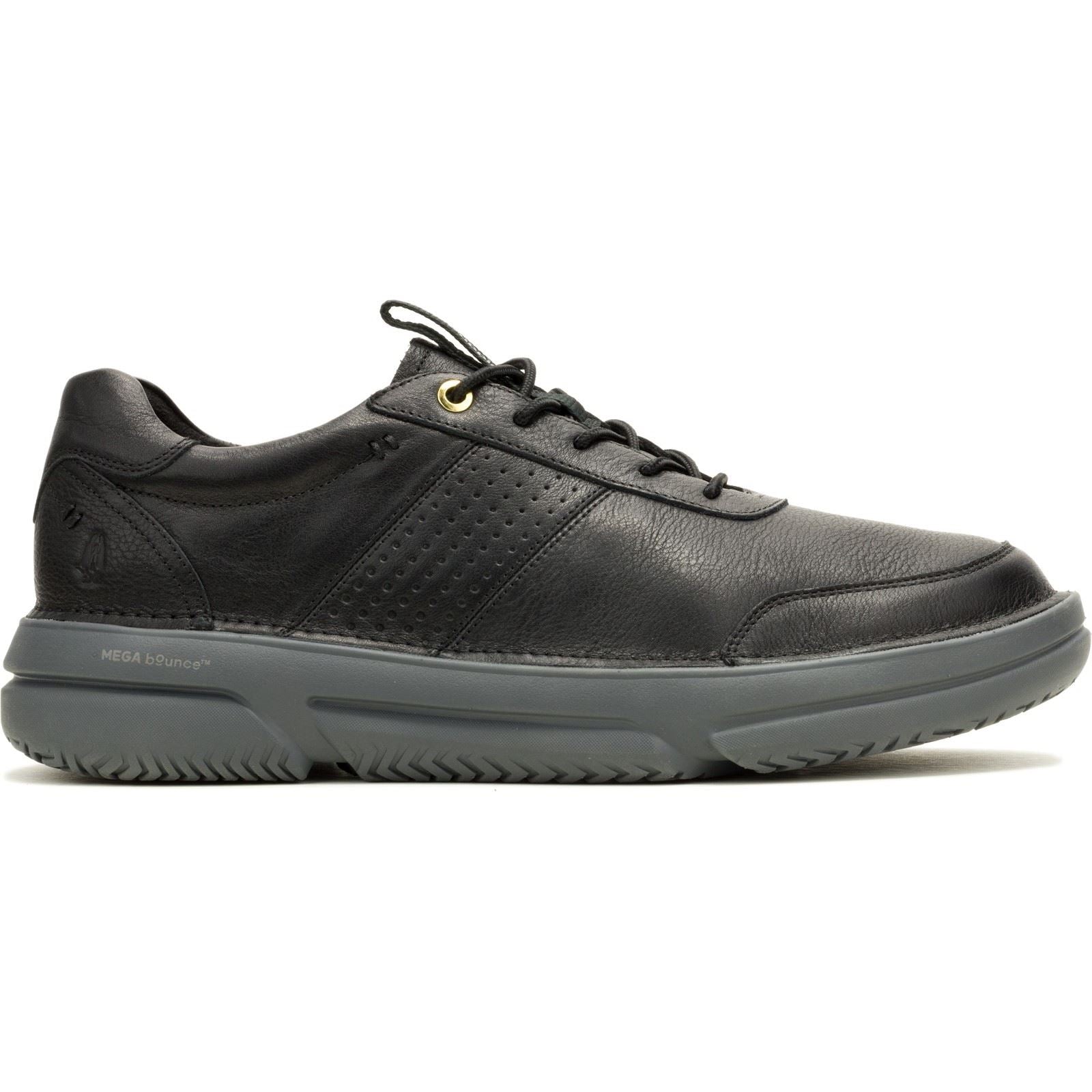 Hush Puppies Baylor Leather Men's Black Trainers