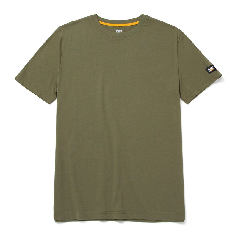 Caterpillar Essentials Short-sleeve Cotton Men's Green T-Shirt