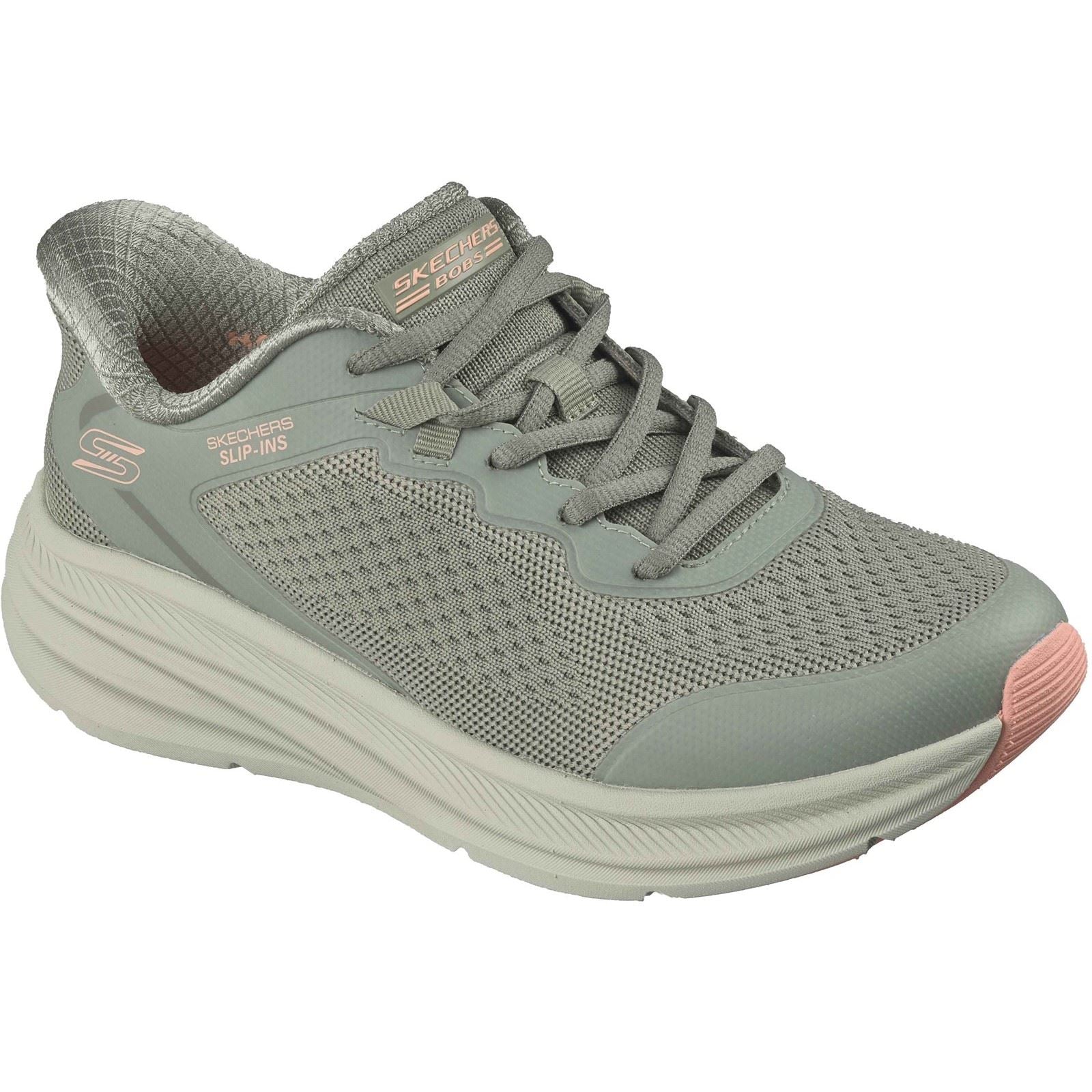 Skechers BOBS Skillz Textile Women's Olive Standard Trainers
