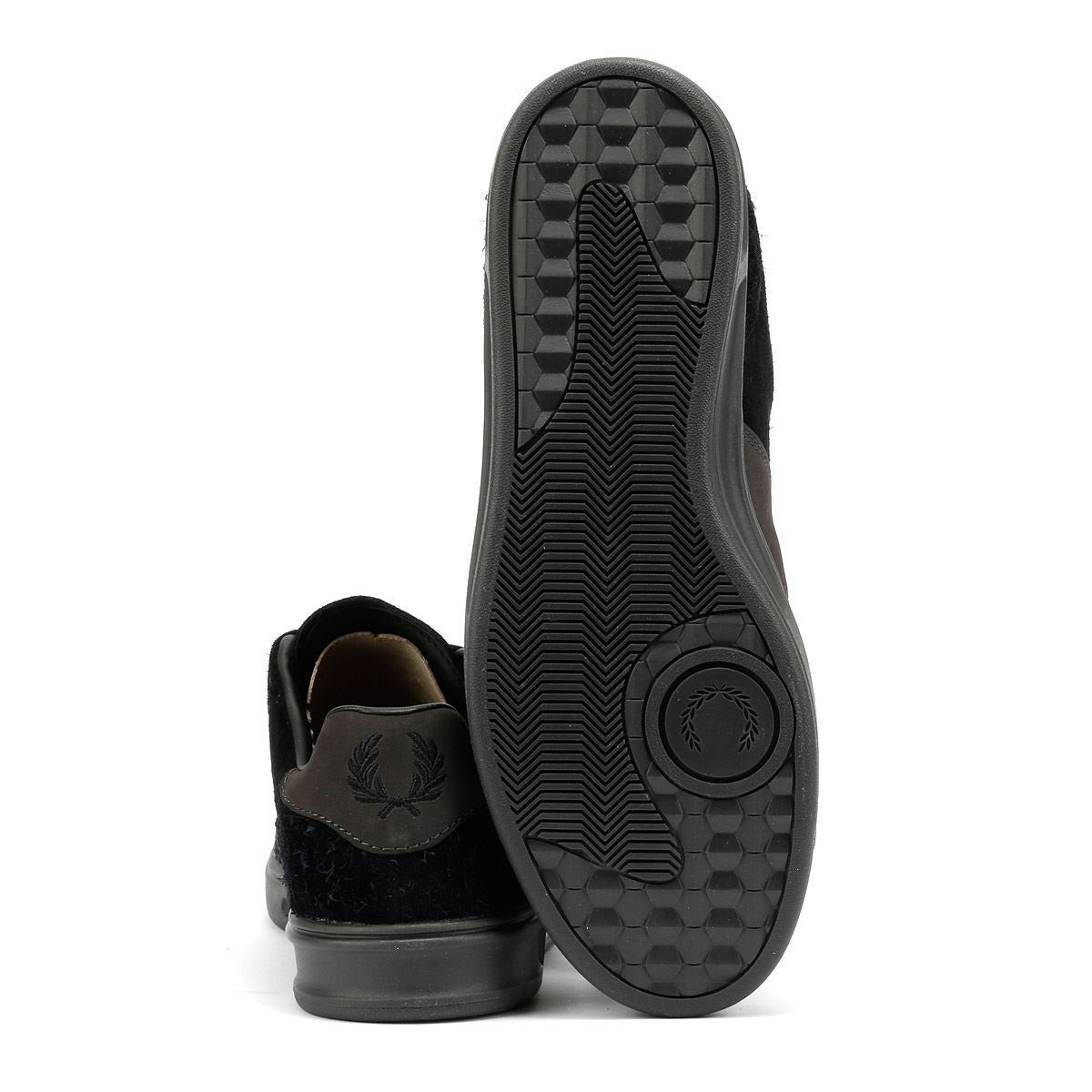 Fred Perry B4 Men's Black/Anchor Grey Trainers