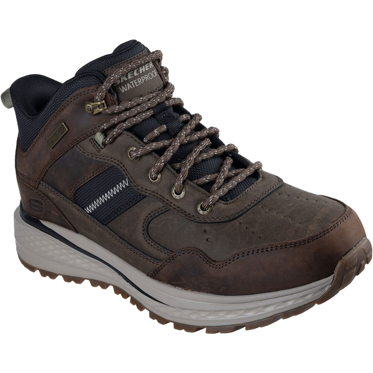 Skechers Slade Ultra Turner Leather Men's Cocoa Ankle Boots