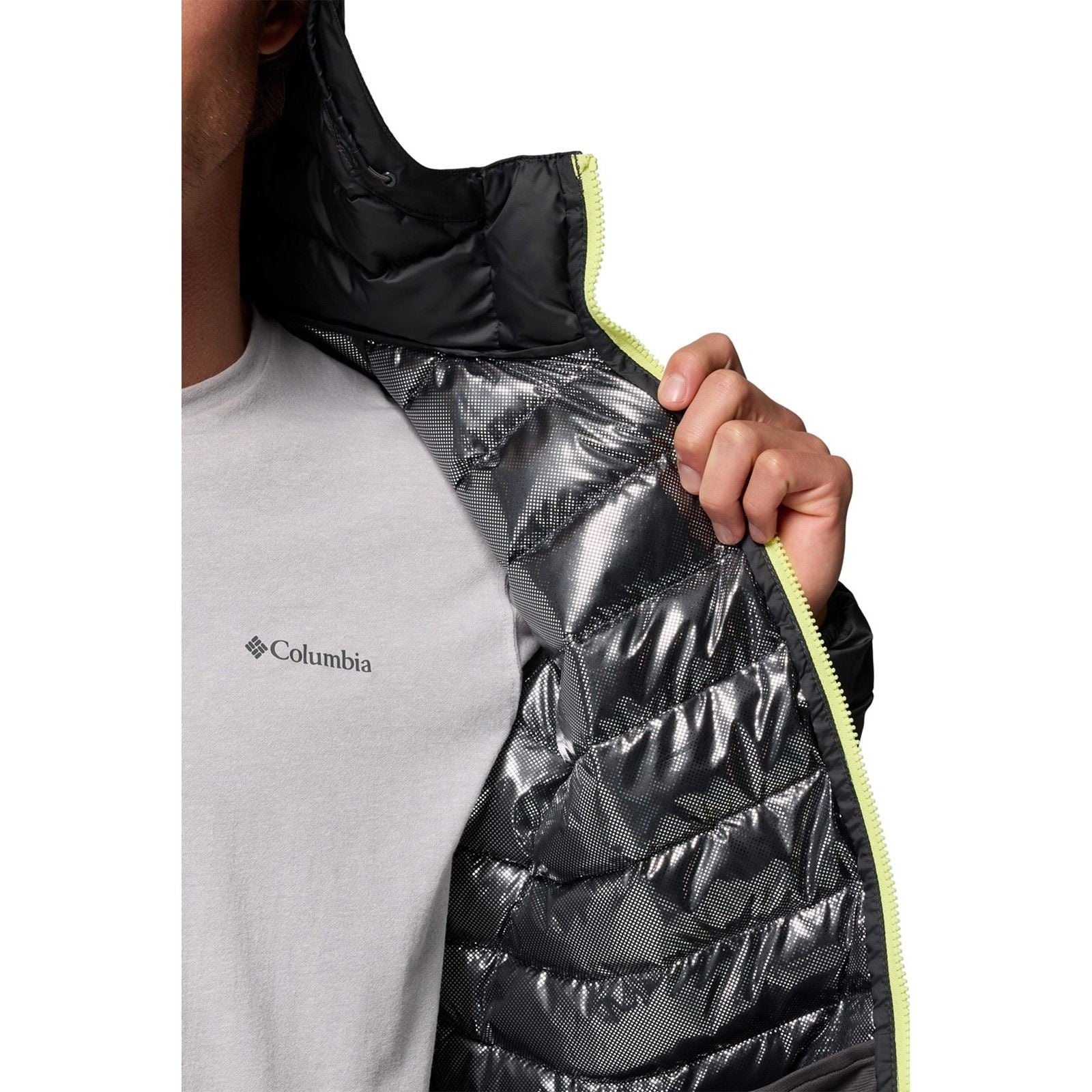 Columbia Powder Lite II Hooded Jacket Men's Blue Puffer Jacket