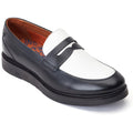 Base London Sid Leather Men's Black/White Loafers